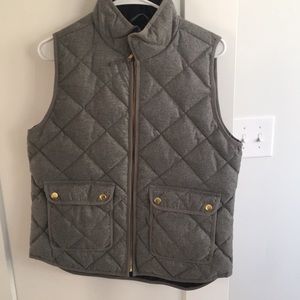 J Crew quilted vest EUC